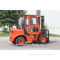 rough terrain truck red new general industrial equipment 2.5 ton diesel engine forklift truck for sale